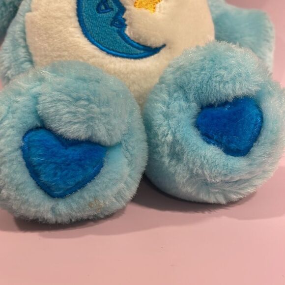 2002 Bedtime Bear Care Bears Play Along 10” Plush Blue Moon & Star Good Used Co… - Picture 7 of 10